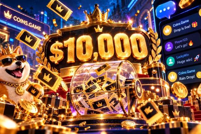 Розыгрыш $10 000 каждую неделю: как получить билет на Coins.Game