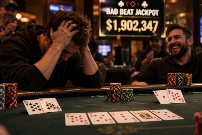 Проиграл каре и ушёл с миллионом: что такое Bad Beat Jackpot
