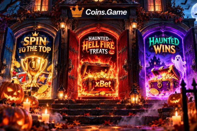 Три двери Хэллоуина: какой турнир Coins.Game открыть первым