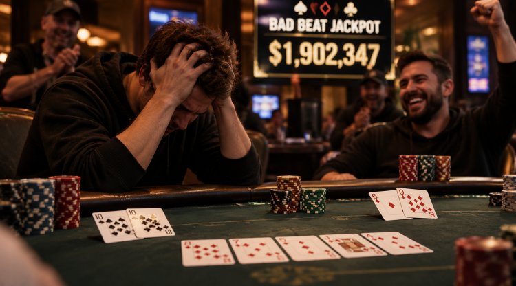 Проиграл каре и ушёл с миллионом: что такое Bad Beat Jackpot